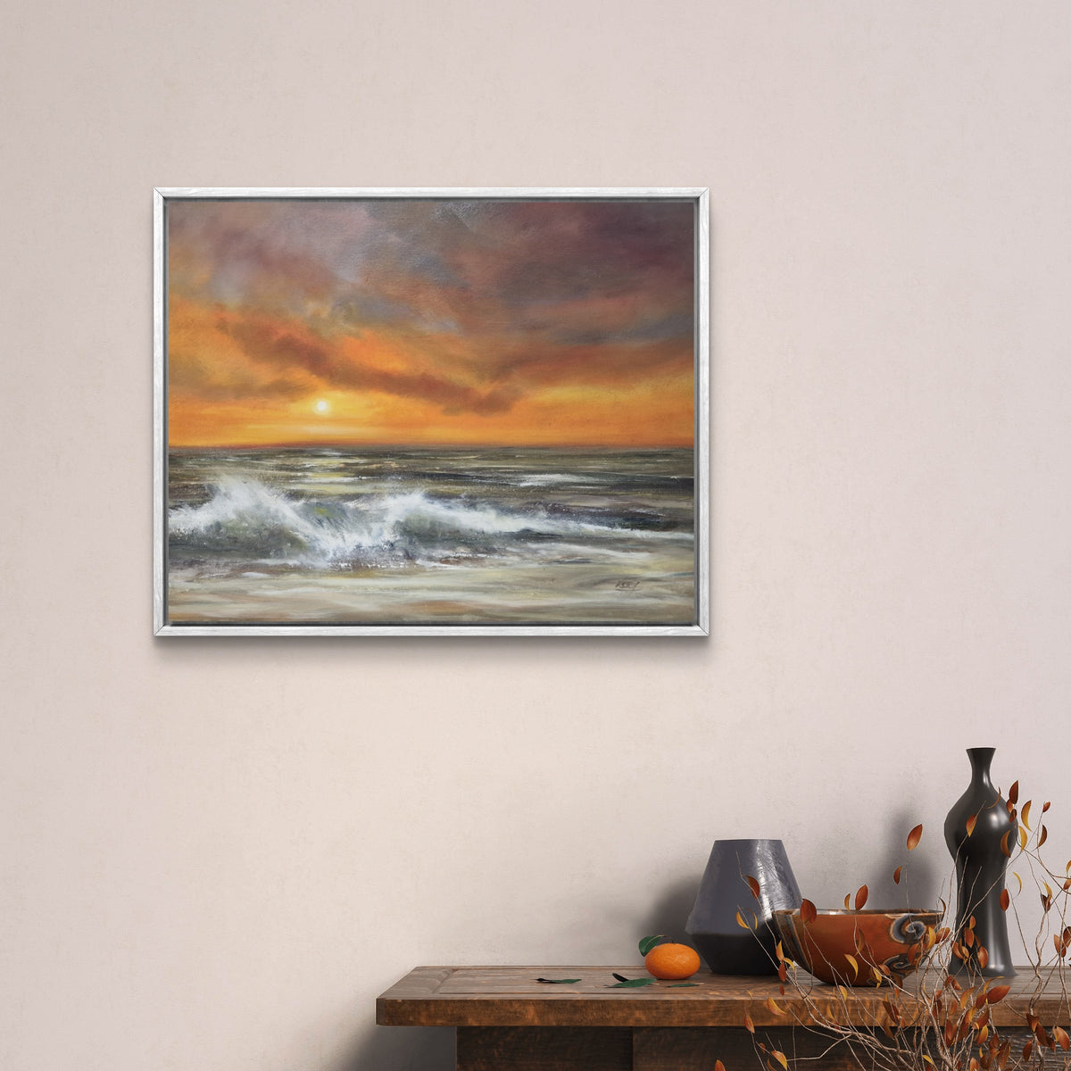 Fading Light by Stehen Roby. Framed Image.